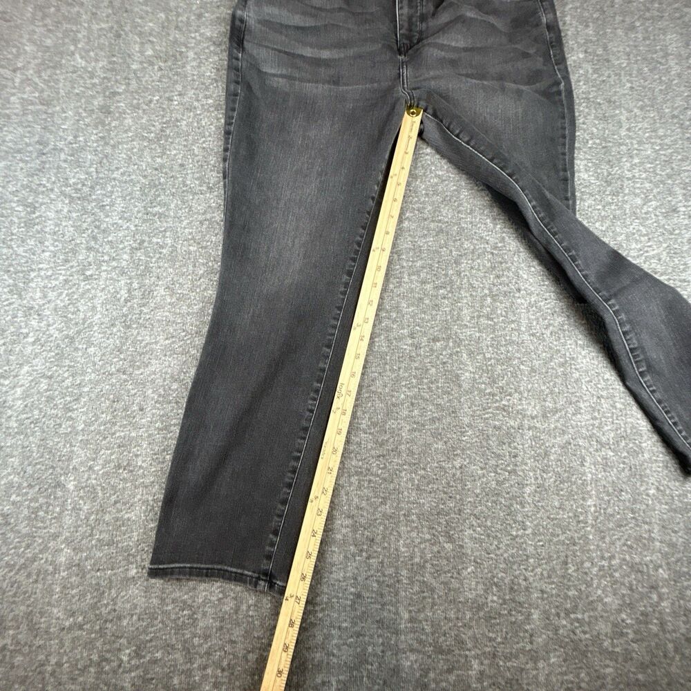 NYDJ Alina Legging Jeans Womens Size 14 34x27 Black Stretch Lift Tuck Mid-Rise - Picture 8 of 11